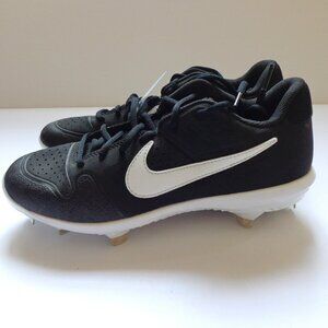 Nike‎ Alpha Huarache Varsity Low Metal Cleats Black AO7960-001 Mens Size 8 New